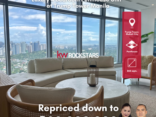 Luxury 4 Bedroom Penthouse Unit For Sale at Trump Tower Manila