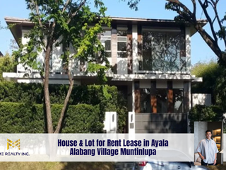 House & Lot for Rent Lease in Ayala Alabang Village Muntinlupa