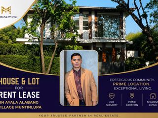 Premium House & Lot for Lease in Ayala Alabang Village Muntinlupa City