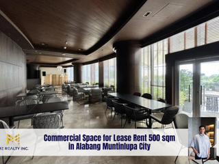 Commercial Space for Lease Rent 500 sqm in Alabang Muntinlupa City