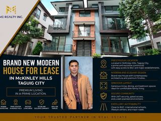 Brand New Modern House for Lease in McKinley Hills Taguig