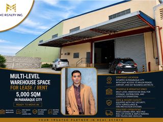 Multi-level Warehouse Space for Lease Rent 5,000 sqm in Parañaque City