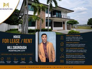House & Lot for Lease Rent in Hillsborough Muntinlupa City