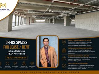 Office Spaces for Lease Rent in Batangas PEZA Accredited