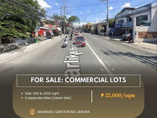 For Sale: Commercial Lots located at Balibago, Santa Rosa, Laguna