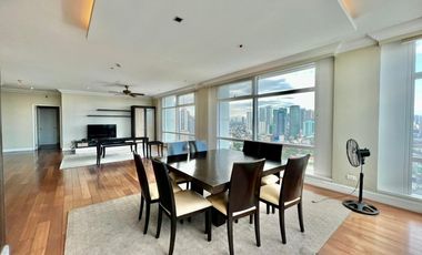 ONE ROXAS TRIANGLE: 3BR FOR SALE, Forbes unit, 313 sqm, with balcony, 3 parking, P132M