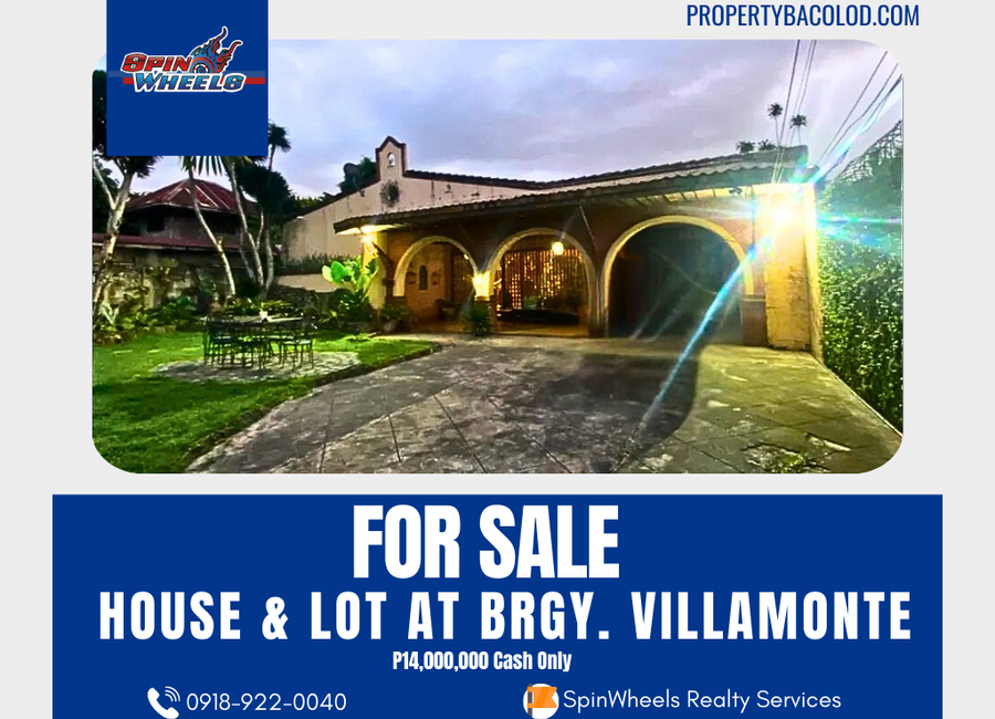 House and Lot For Sale in Villamonte