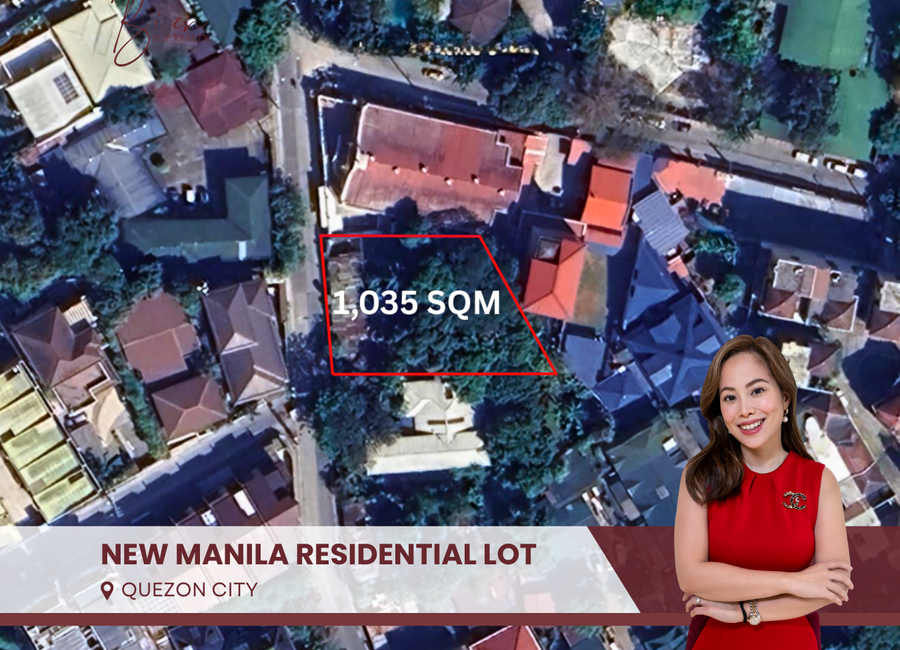 Quezon City New Manila Prime Residential Lot For Sale QC 1,035 sqm