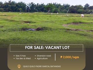 For Sale: Lot located at Quilo Quilo Padre Garcia, Batangas