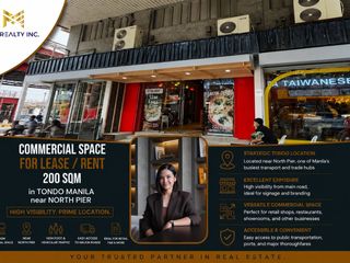 Commercial Space for Lease Rent 200 sqm in Tondo Manila near North Harbor Manila