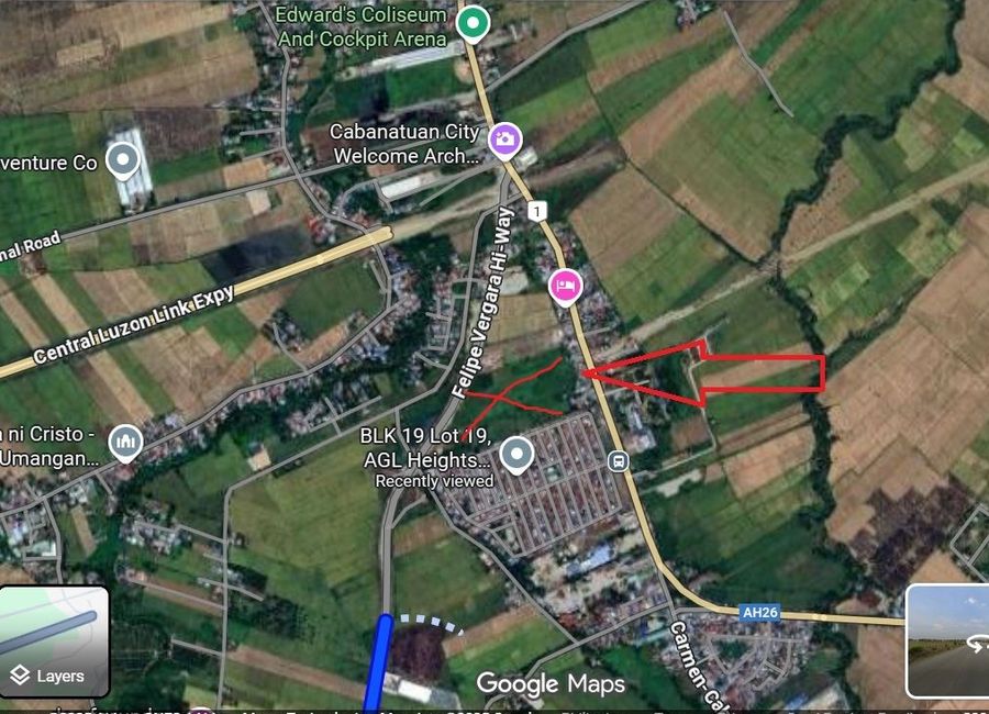 Lot For Sale along Felipe Vergara Highway, Caalibangbangan Cabanatuan City