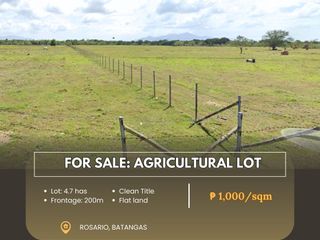 For Sale: Agricultural Lot located at Rosario Batangas