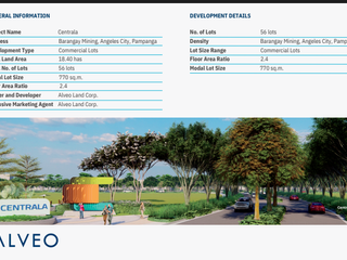 CENTRALA COMMERCIAL LOT - LOCATED IN ANGELES PAMPANGA (770-1500SQM) pre selling