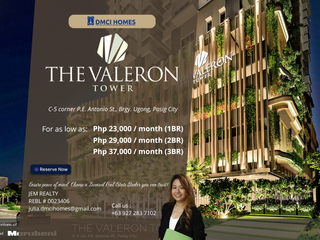 DMCI Valeron starts at 18k for Studio Uit