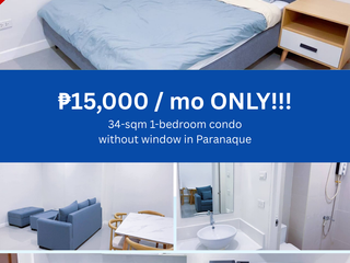 For Lease: 1-br Condo without Window in Parañaque