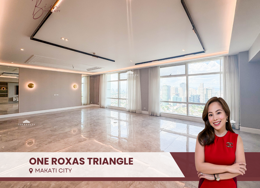 One Roxas Triangle Condo for Sale | 3BR High Floor Unit in Makati City