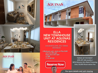 House and Lot Sto. Tomas Batangas