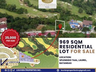Prime Overlooking Residential Lots for Sale in Splendido Taal Near Tagaytay & Twin Lakes