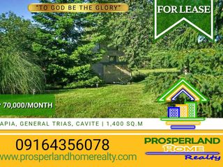 LOT FOR LEASE – GEN. TRIAS, CAVITE