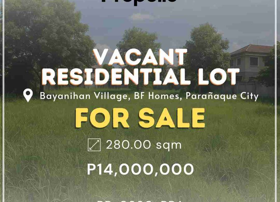 For Sale: Vacant Residential Lot in Bayanihan Village, BF Homes Parañaque
