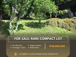 For Sale: Rare Compact Lot Located At Columbia St. Loyola Grand Villas Phase 1, Quezon City