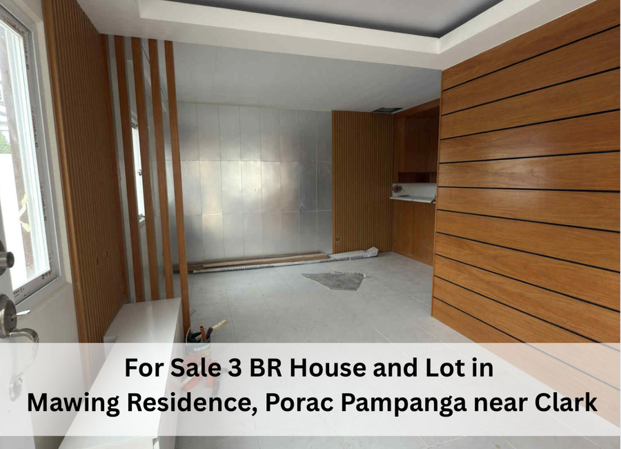 For Sale 3 BR House and Lot in Mawing Residence, Porac Pampanga near Clark