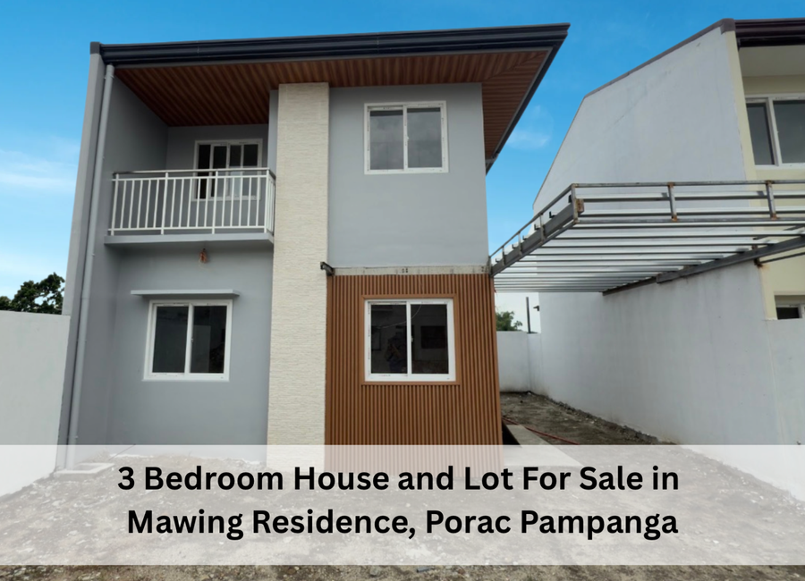 3 Bedroom House and Lot For Sale in Mawing Residence, Porac Pampanga