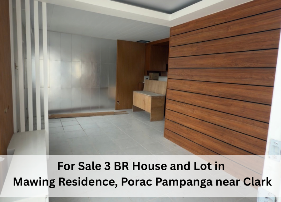 For Sale 3 BR House and Lot in Mawing Residence, Porac Pampanga near Clark