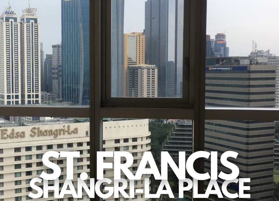 One Bedroom Corner Unit in St. Francis Shangri-La Place, Mandaluyong for Sale