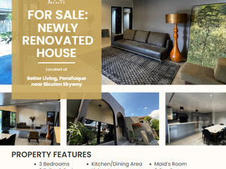 FOR SALE: Feels Brand New! Completely Redesigned and Upgraded Home w/ all-new electrical & plumbing systems & interiors in Better Living, Paranaque!