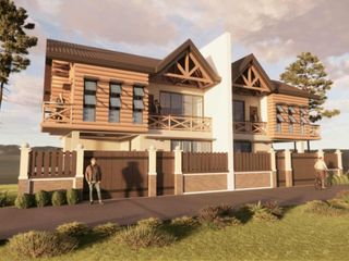 On-going 2-Storey Duplex House (Log Cabin Type) w/ 4 Bedrooms Located in Poblacion Tuba near Mandaue Building-JV2