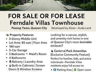 Ferndale Villas Townhouse for Sale or Lease