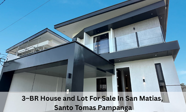 3–BR House and Lot For Sale In San Matias,  Santo Tomas Pampanga