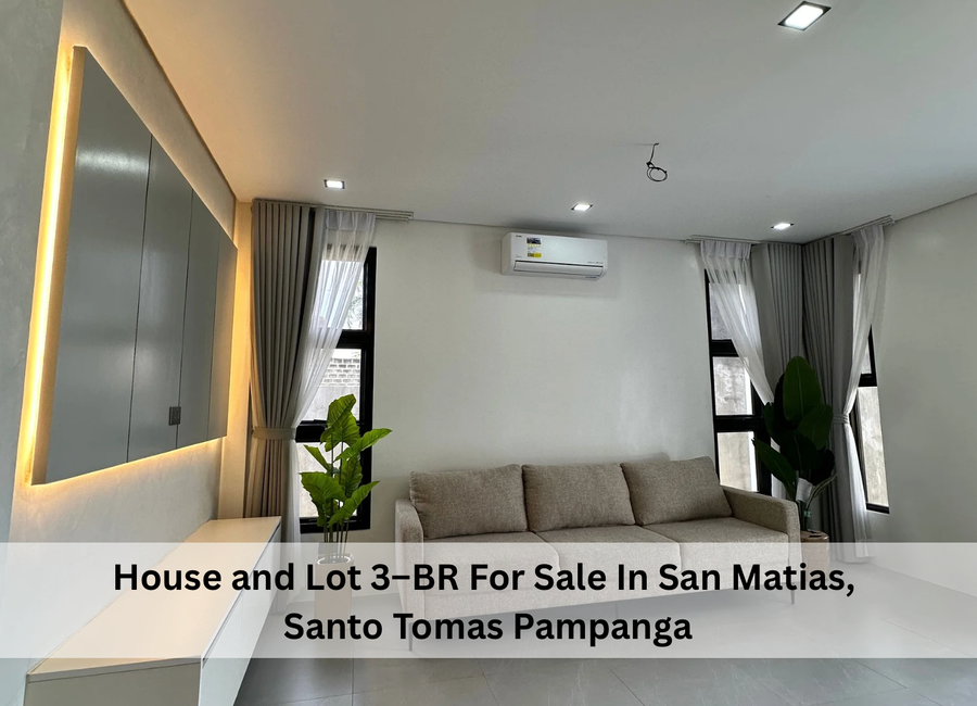 House and Lot 3–BR For Sale In San Matias, Santo Tomas Pampanga