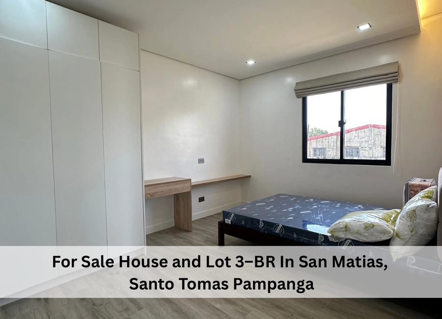 For Sale House and Lot 3–BR In San Matias, Santo Tomas Pampanga