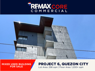 FOR SALE: 1,200+ sqm Brand New Mixed Use Building in Project 6, Quezon City