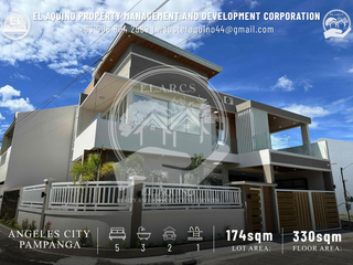 FOR SALE BRAND NEW HOUSE 5 BEDROOM FULLY FURNISHED IN A SECURED SUBDIVISION AT ANGELES CITY NEAR MARQUEE MALL AND NLEX