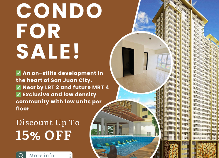 Best Value 2 Bedroom Rent to Own in Mango Tree Residences San Juan For Sale Near Xavier, La Salle, Greenhills, MRT 3 Cubao, Ortigas, Manila