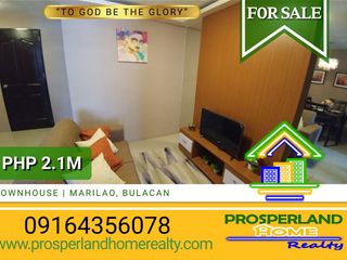 FOR SALE TOWNHOUSE IN MARILAO, BULACAN