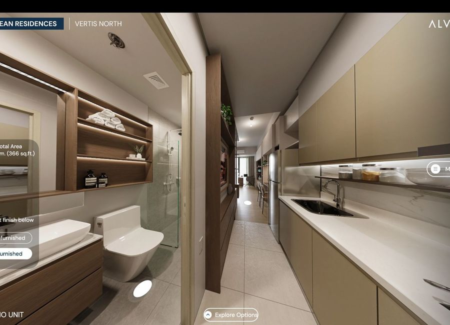 Pre-Selling Studio in Vertis North by ALVEO Ayala Land near Solaire