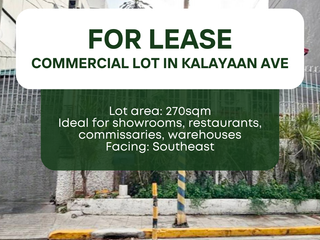 FOR LEASE: Commercial Lot in Kalayaan Ave