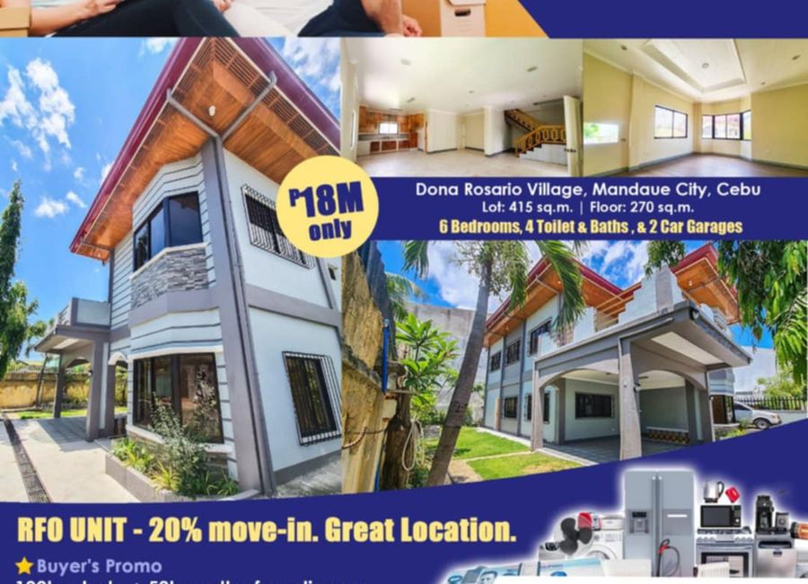 💥FOR SALE!! 6-Bedroom House & Lot – Doña Rosario Village, Mandaue City!