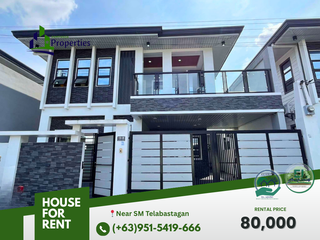 6 Bedrooms 2-Storey House for Rent in San Fernando Pampanga/Near SM Telabastagan