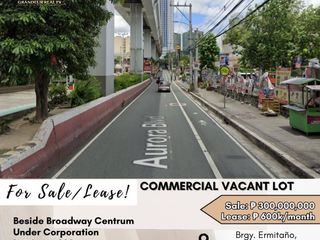 FOR SALE/LEASE Commercial Vacant Lot located at Brgy. Ermitaño, San Juan City