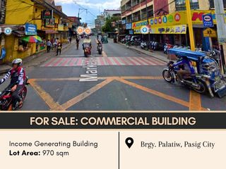 FOR SALE  Commercial Building located at Brgy. Palatiw, Pasig City