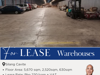 Warehouses For Lease  Emilio Aguinaldo Highway Brgy. Biga 2, Silang, Cavite.
