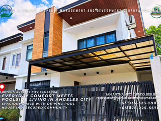 4 Bedroom Fully Furnished 2-Storey House with Pool for Rent in Cutcut Angeles City Pampanga