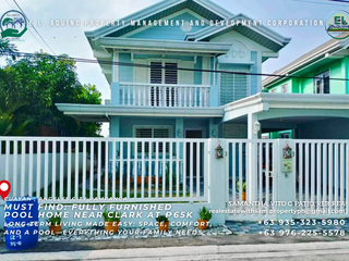 3 Bedroom Fully Furnished House with Pool for Rent at Timog Residences Angeles City Pampanga
