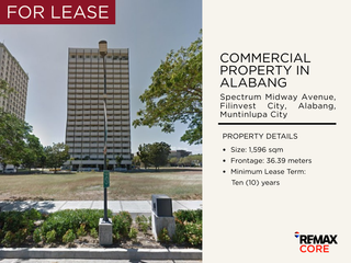 FOR LEASE: Filinvest Alabang Commercial Lot