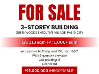 FOR SALE 3-Storey Building in Pasig City
